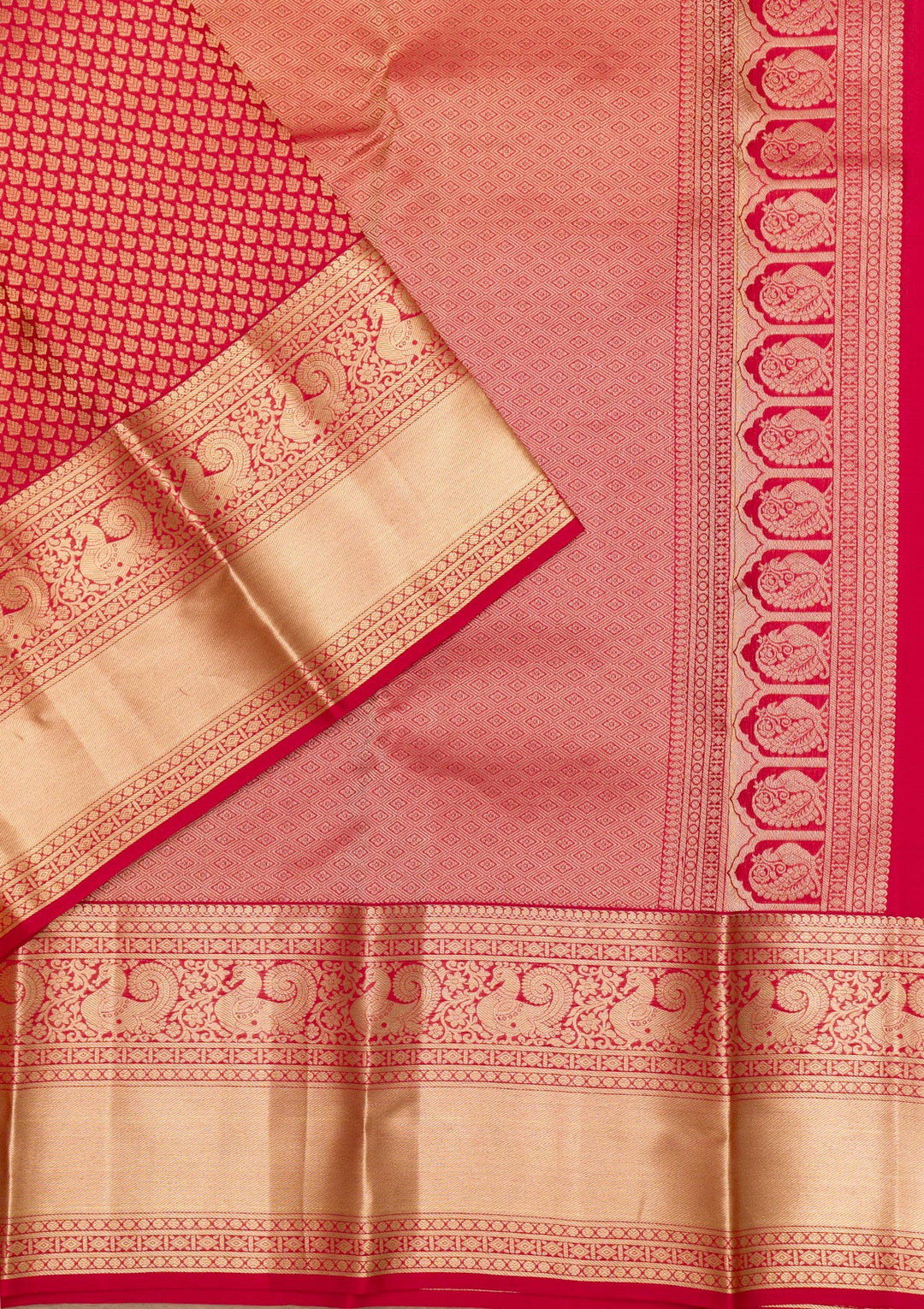Maroon Zariwork Pure Silk Saree-Koskii