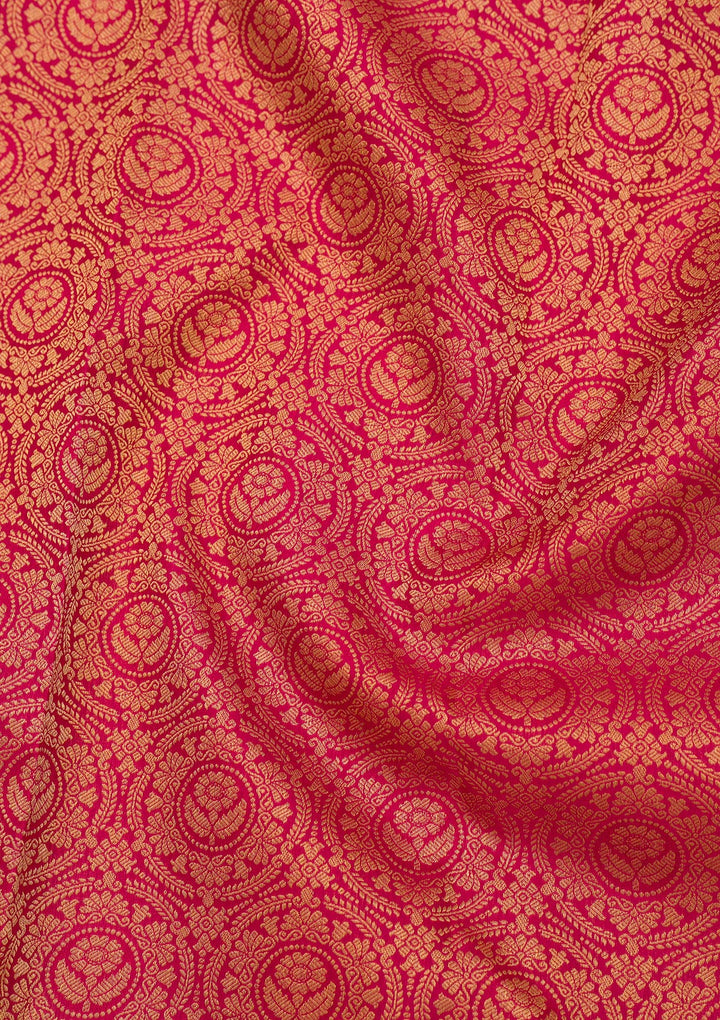 Maroon Zariwork Pure Silk Saree
