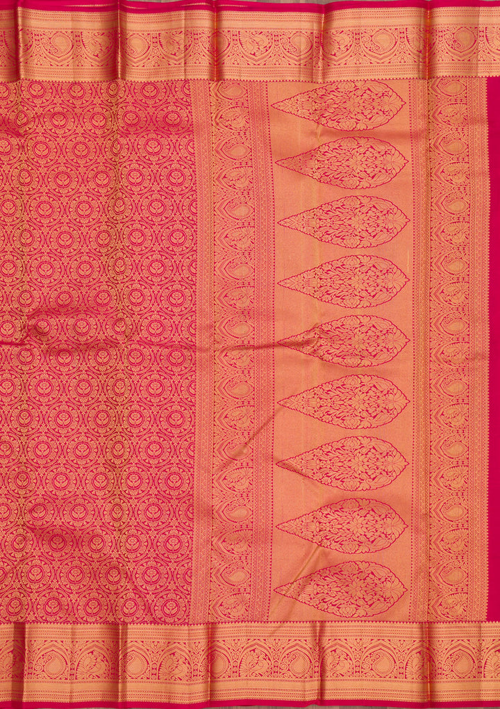 Maroon Zariwork Pure Silk Saree