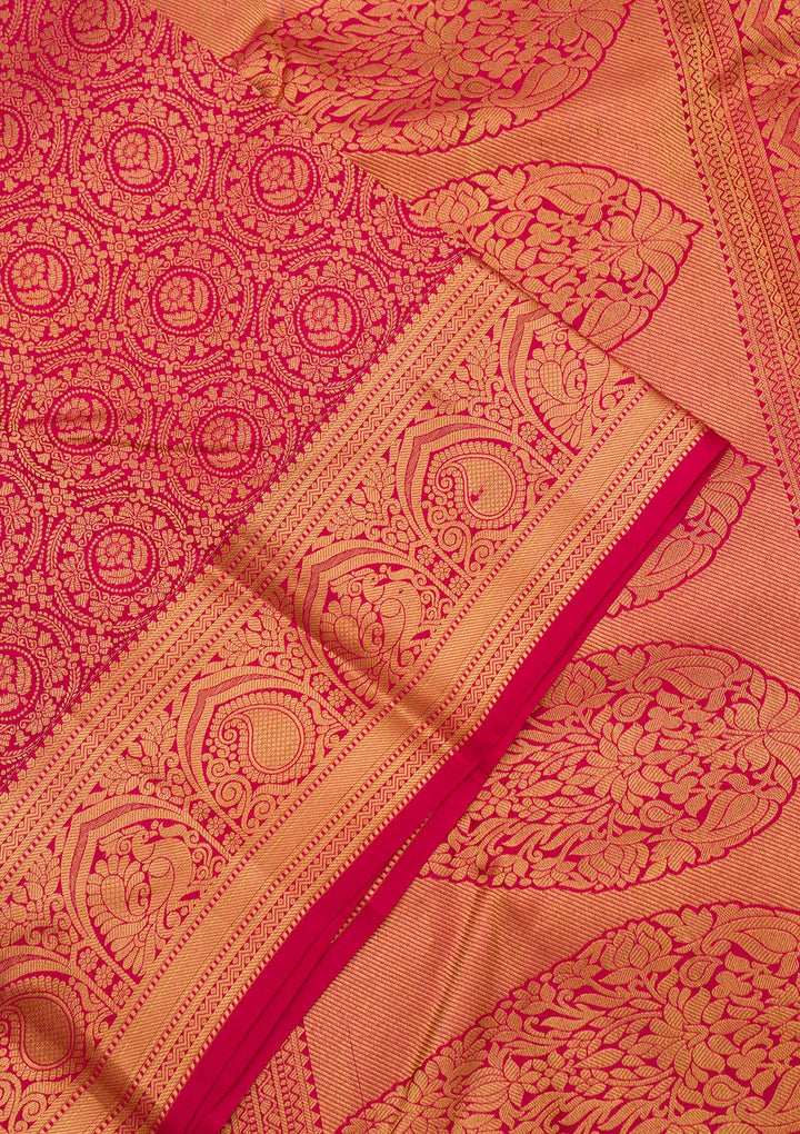 Maroon Zariwork Pure Silk Saree