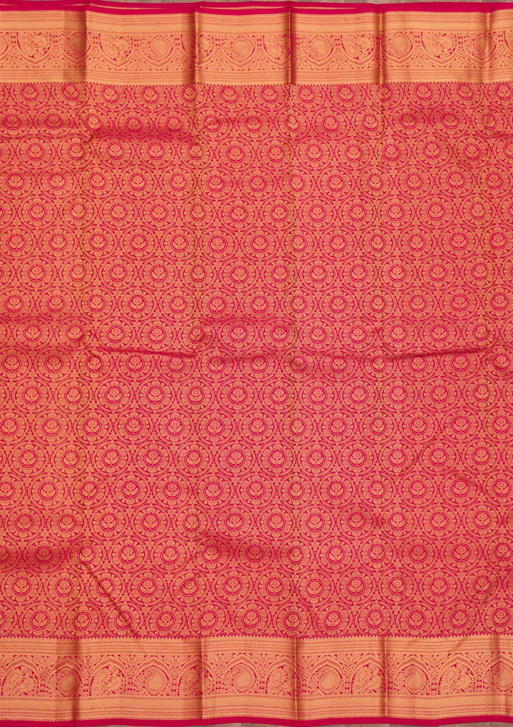 Maroon Zariwork Pure Silk Saree