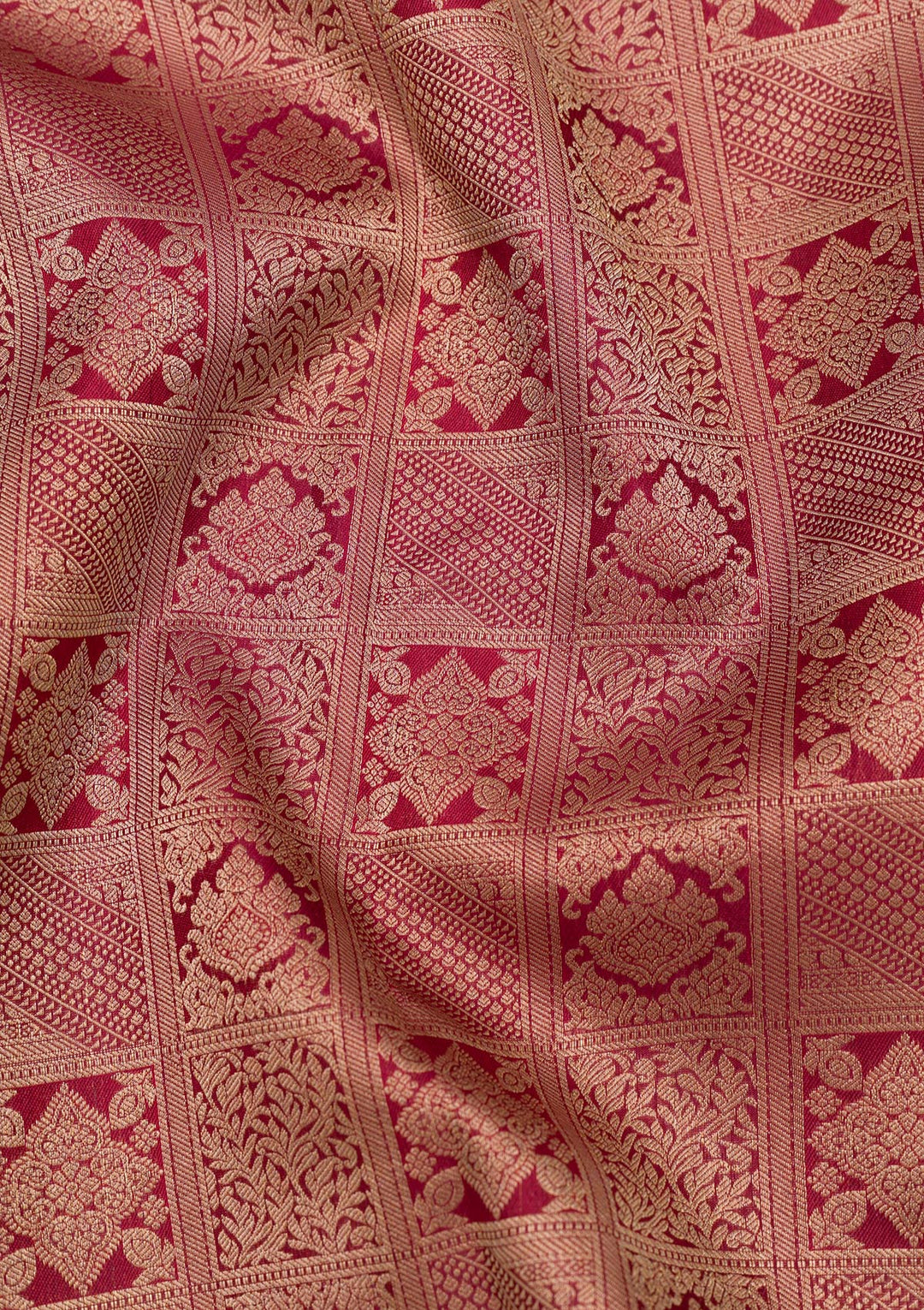 Maroon Zariwork Pure Silk Saree