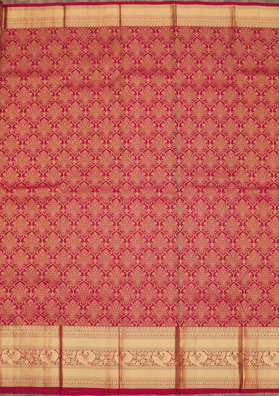 Maroon Zariwork Pure Silk Saree
