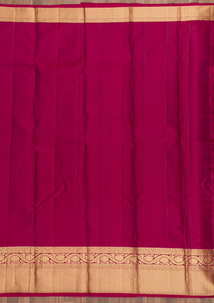 Maroon Zariwork Pure Silk Saree