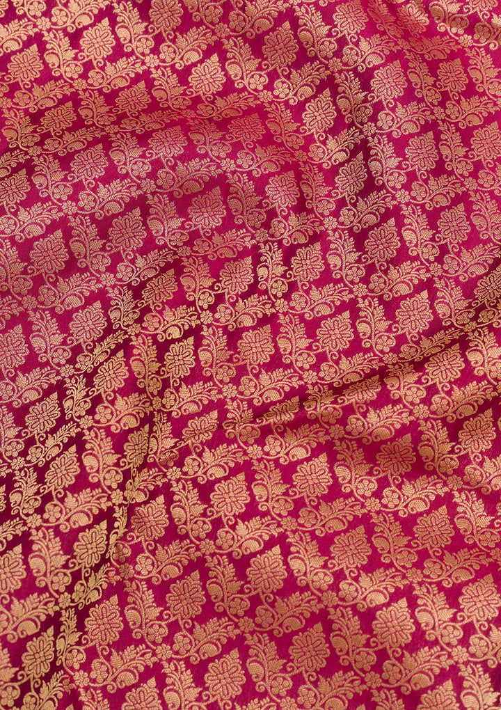 Maroon Zariwork Pure Silk Saree