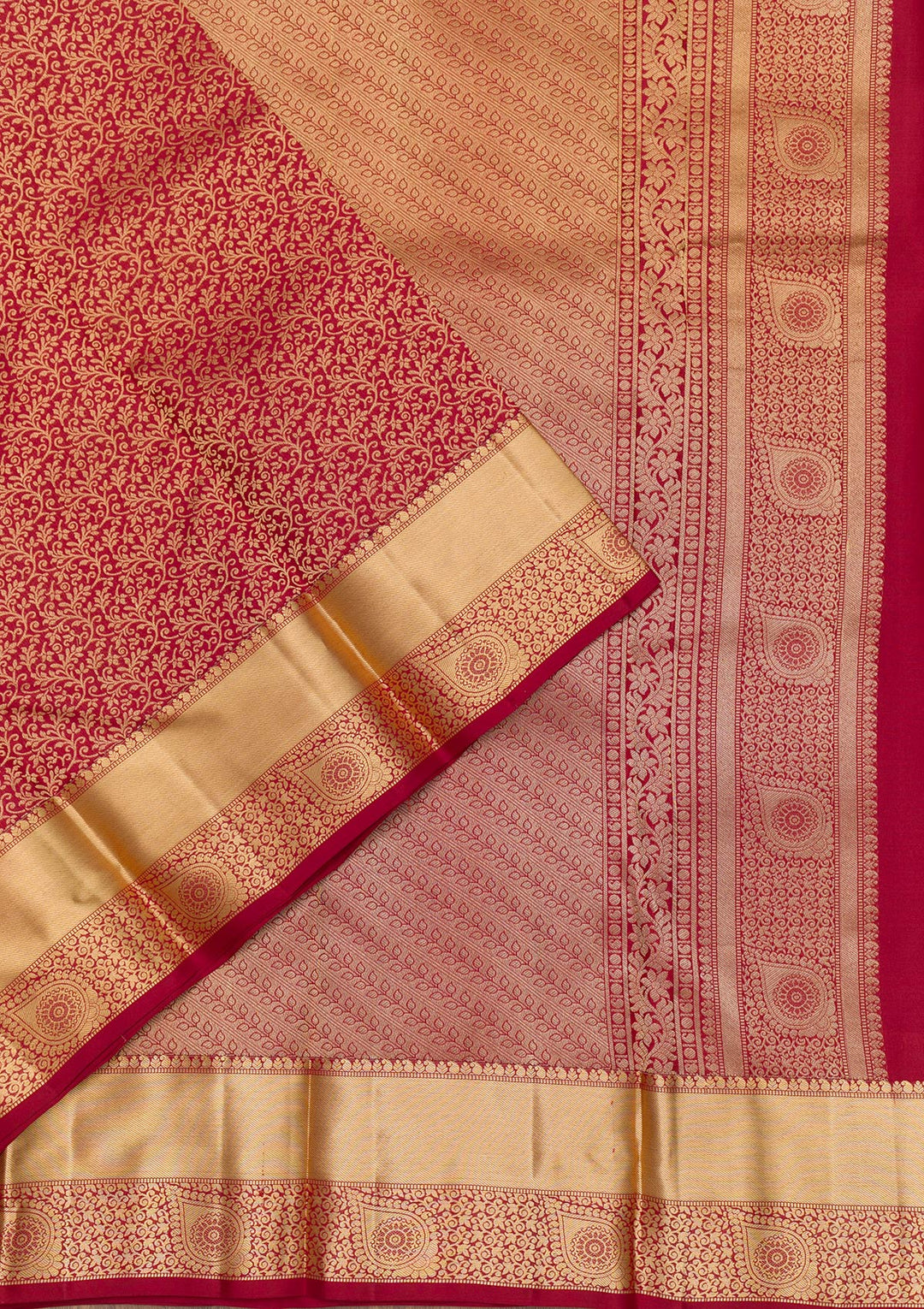Maroon Zariwork Kanjivaram Pure Silk Saree
