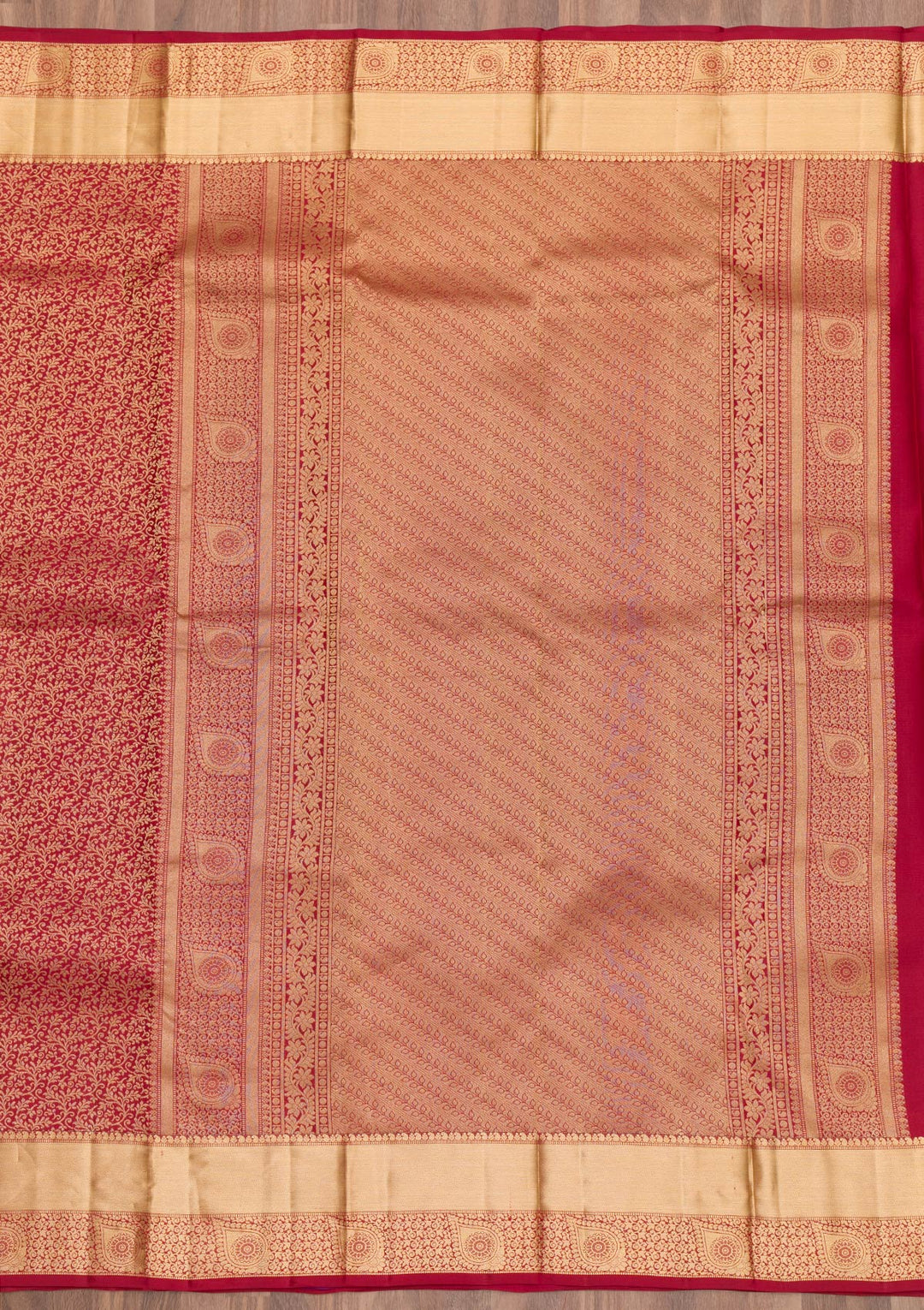 Maroon Zariwork Kanjivaram Pure Silk Saree