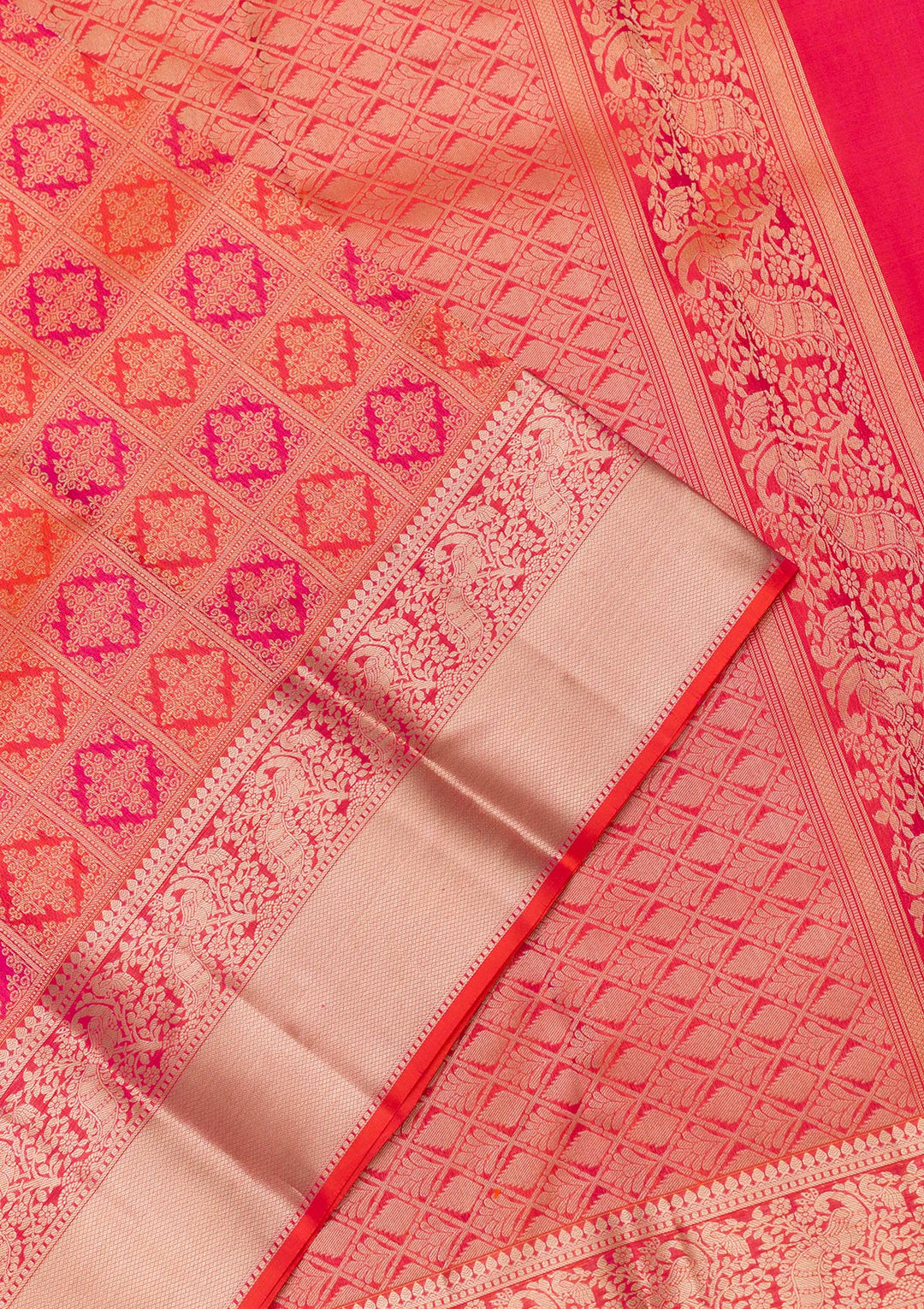 Maroon Zariwork Kanjivaram Pure Silk Saree