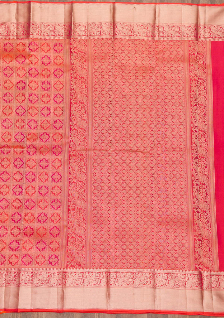 Maroon Zariwork Kanjivaram Pure Silk Saree