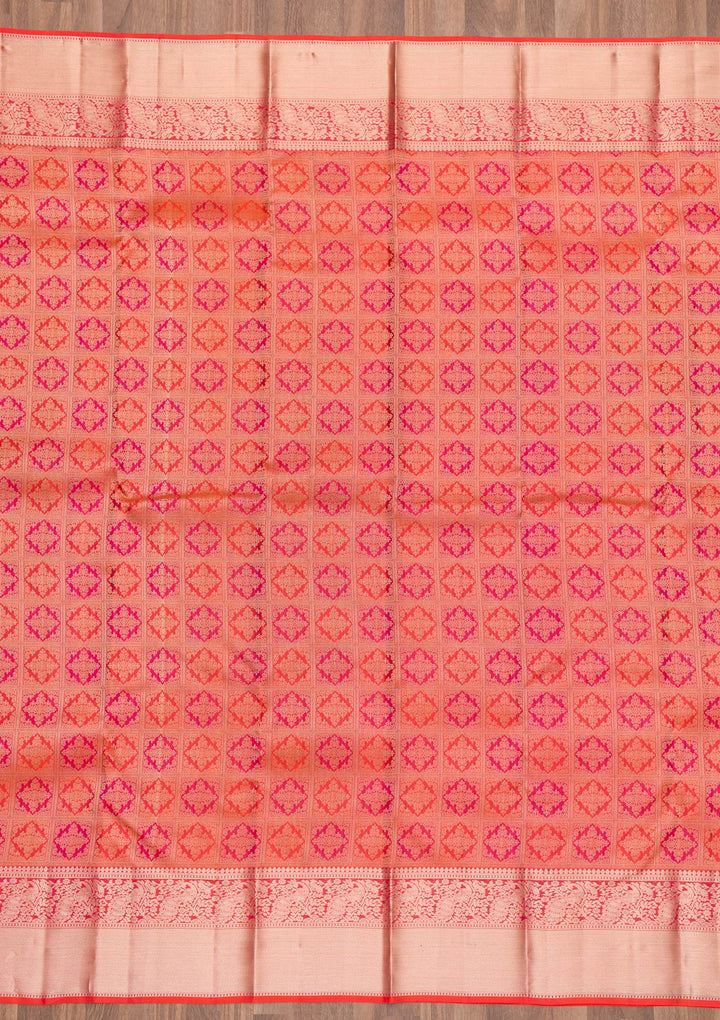 Maroon Zariwork Kanjivaram Pure Silk Saree