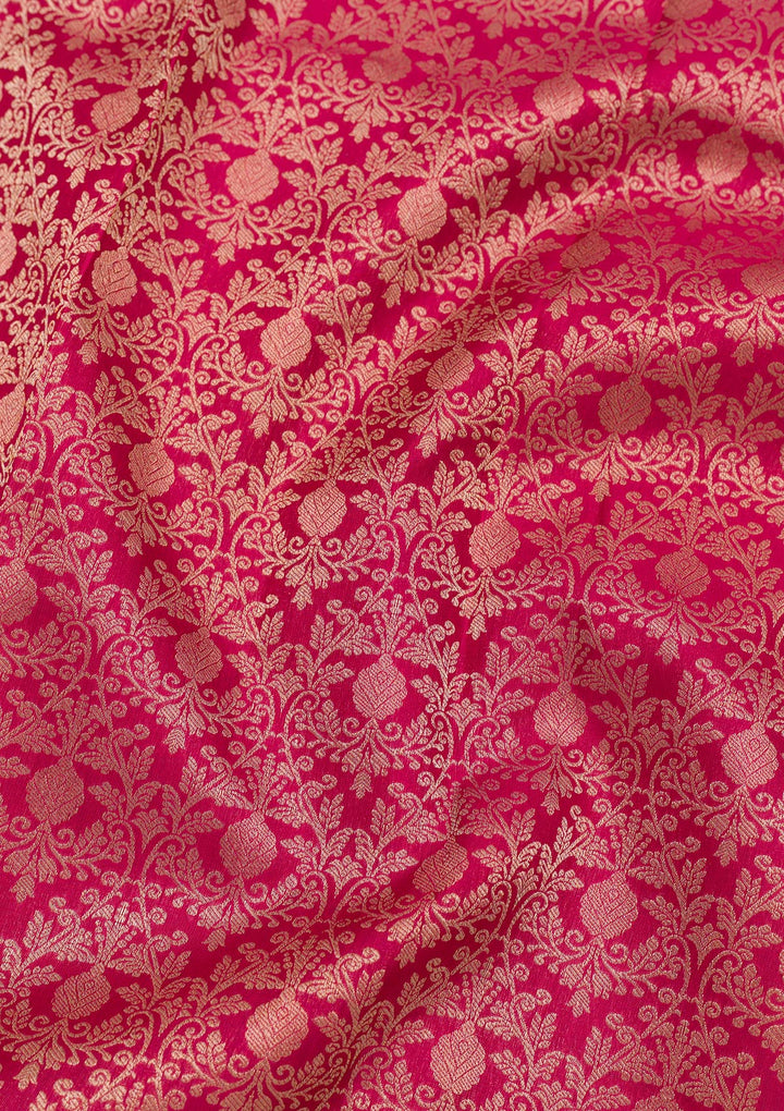 Maroon Zariwork Pure Silk Saree