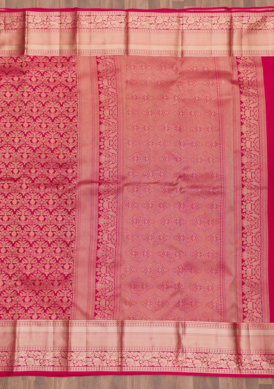 Maroon Zariwork Pure Silk Saree