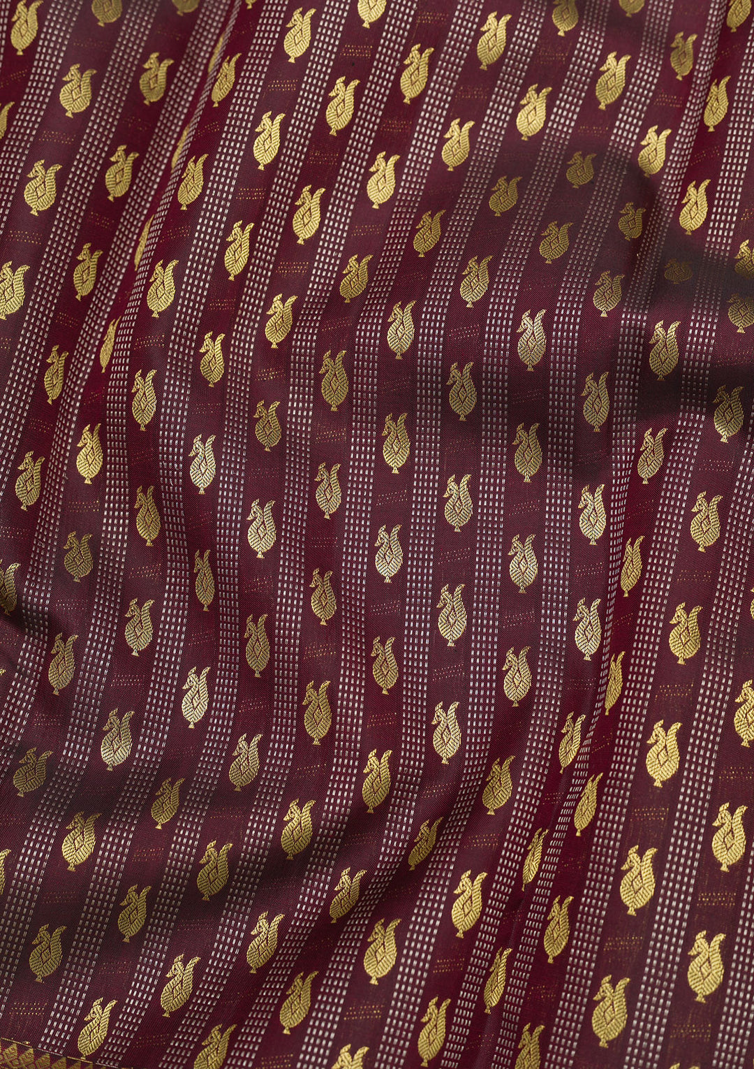 Maroon Zariwork Pure Silk Saree