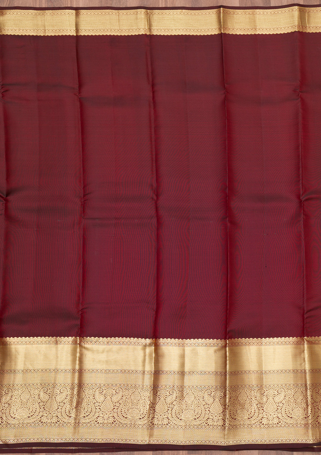 Maroon Zariwork Pure Silk Saree