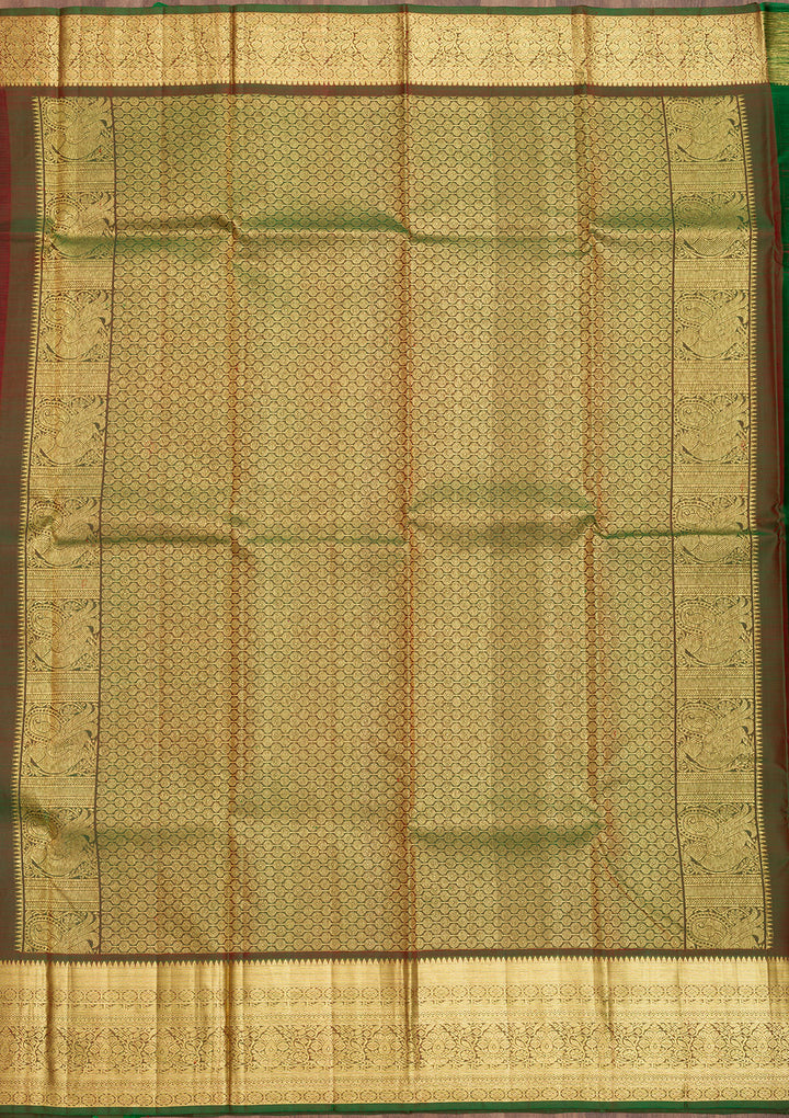Maroon Zariwork Pure Silk Saree