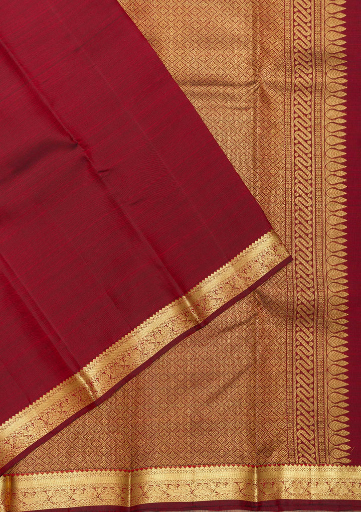 Maroon Zariwork Pure Silk Saree
