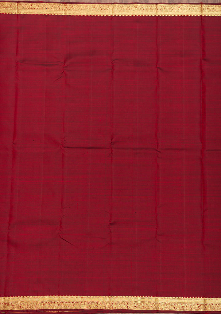 Maroon Zariwork Pure Silk Saree