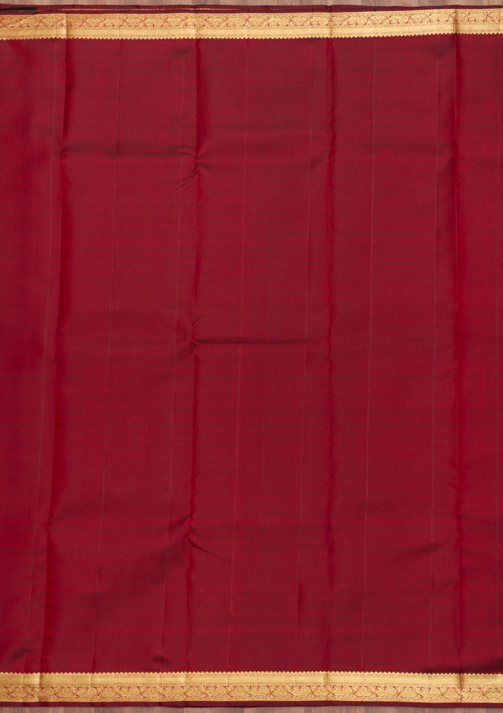 Maroon Zariwork Pure Silk Saree