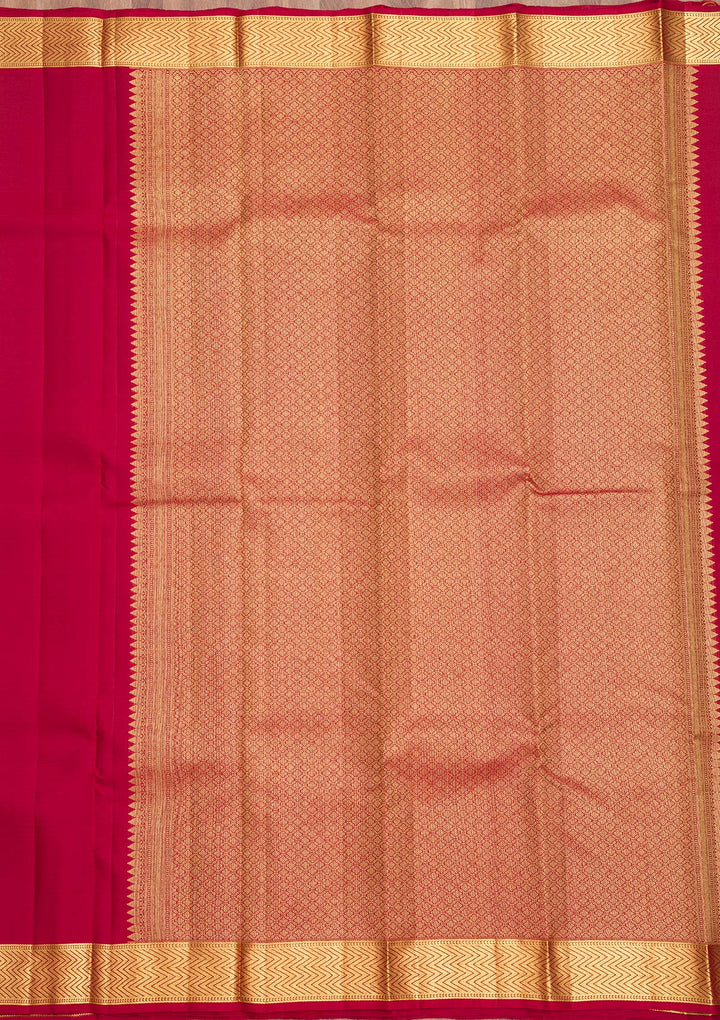 Maroon Zariwork Pure Silk Saree