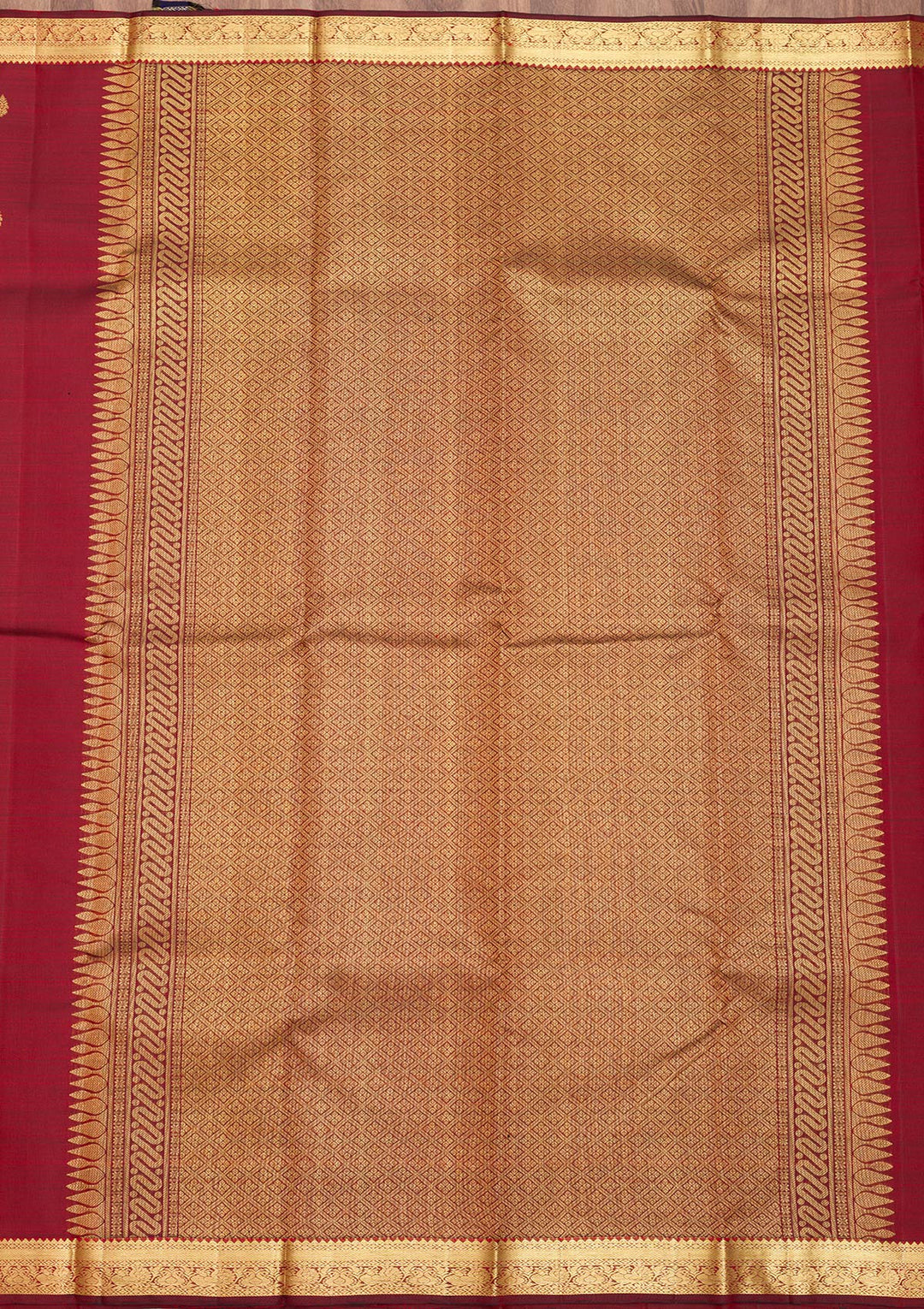 Maroon Zariwork Kanjivaram Pure Silk Saree