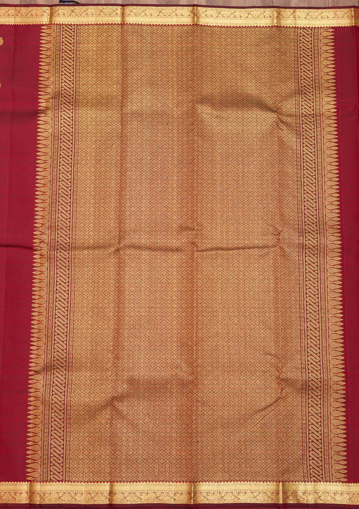 Maroon Zariwork Kanjivaram Pure Silk Saree