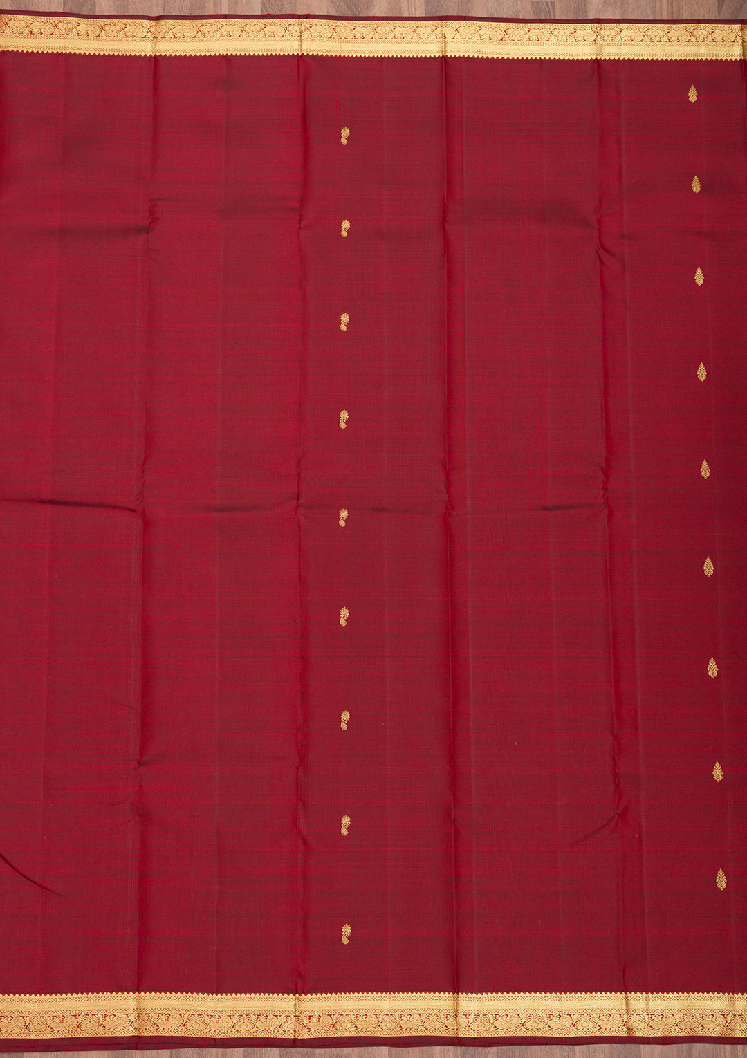 Maroon Zariwork Kanjivaram Pure Silk Saree