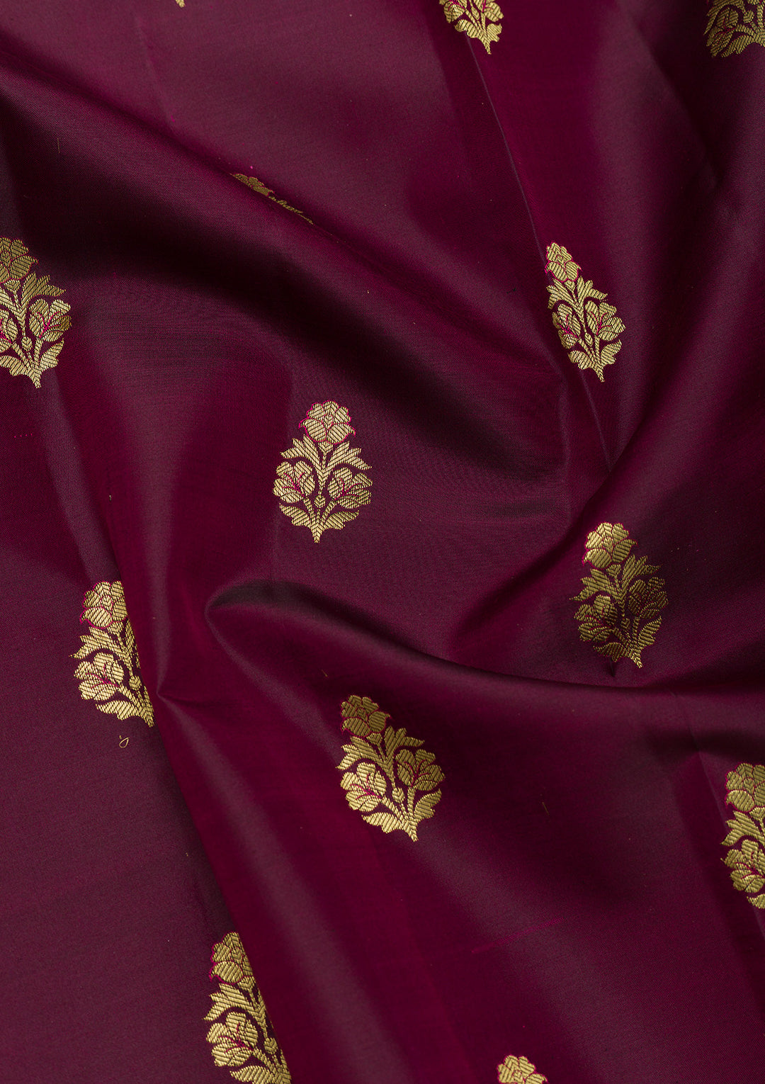 Maroon Zariwork Pure Silk Saree