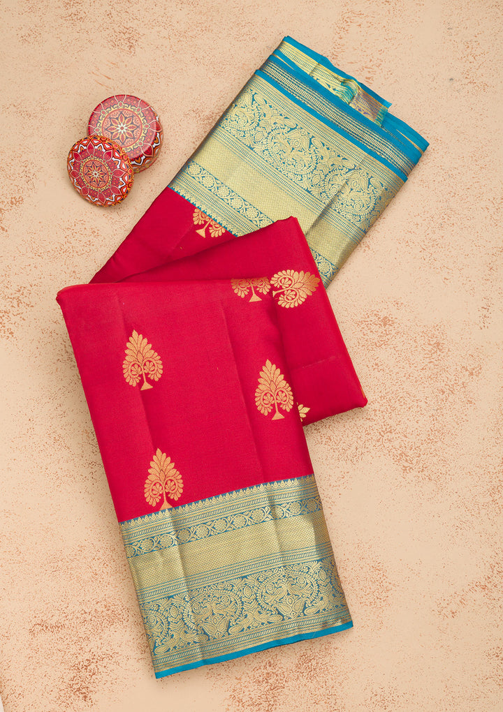 Maroon Zariwork Banarasi Pure Silk Saree