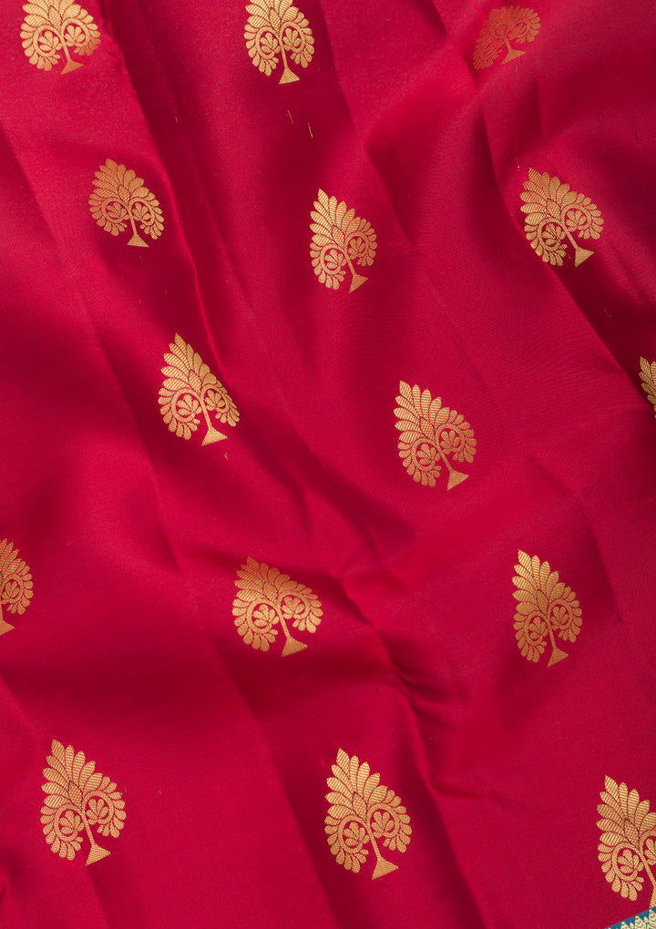 Maroon Zariwork Banarasi Pure Silk Saree
