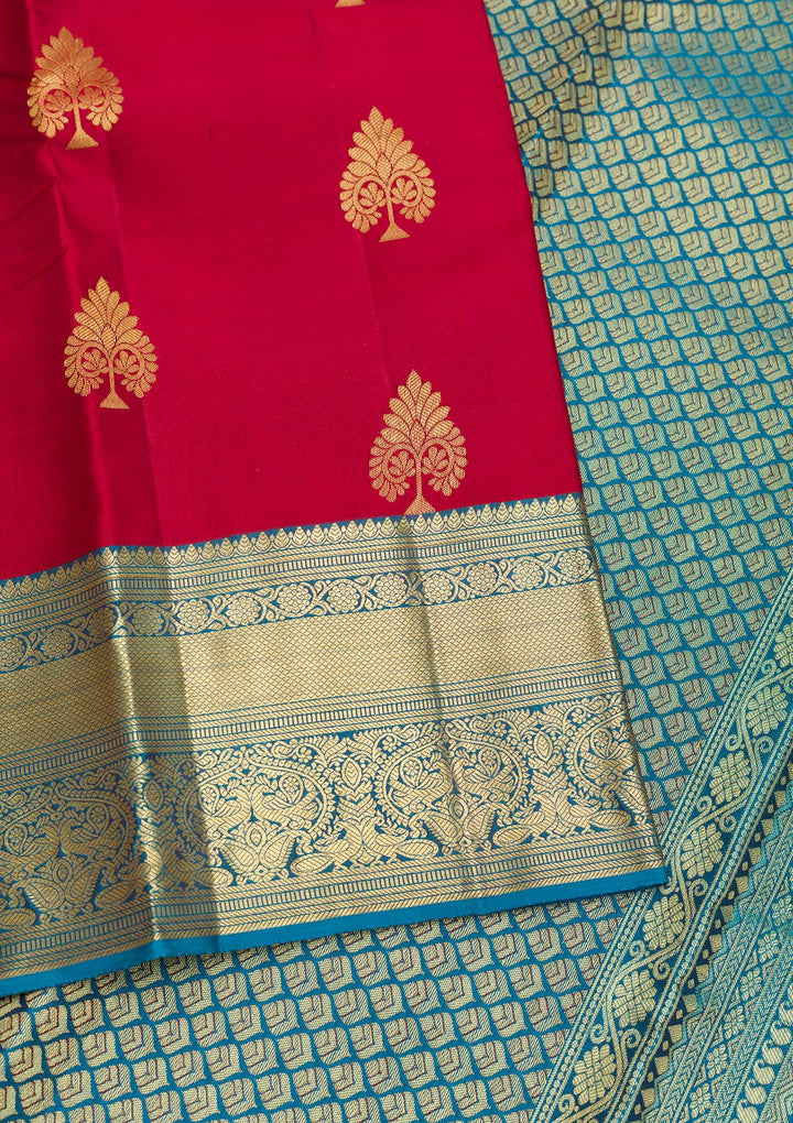 Maroon Zariwork Banarasi Pure Silk Saree