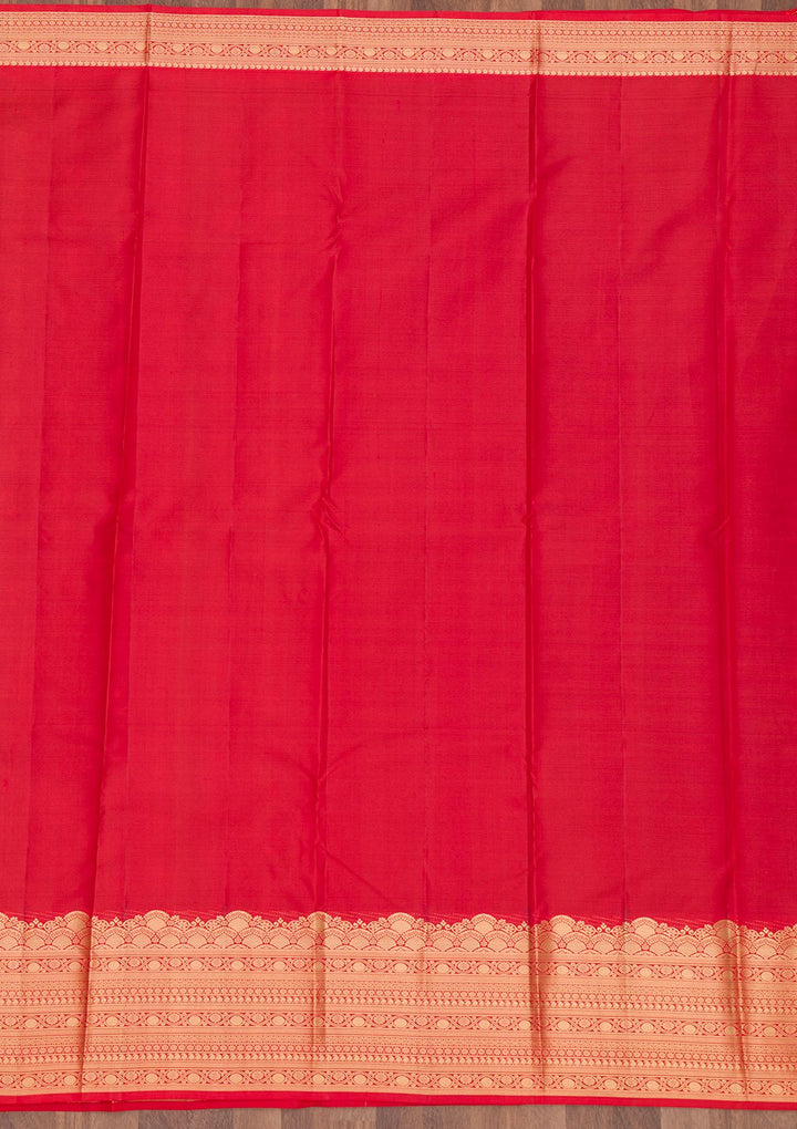 Maroon Zariwork Pure Silk Saree