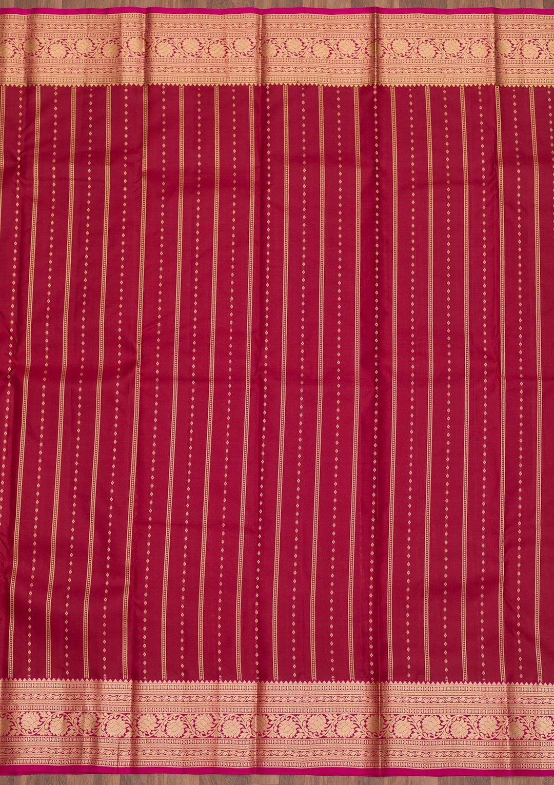 Maroon Zariwork Pure Silk Saree