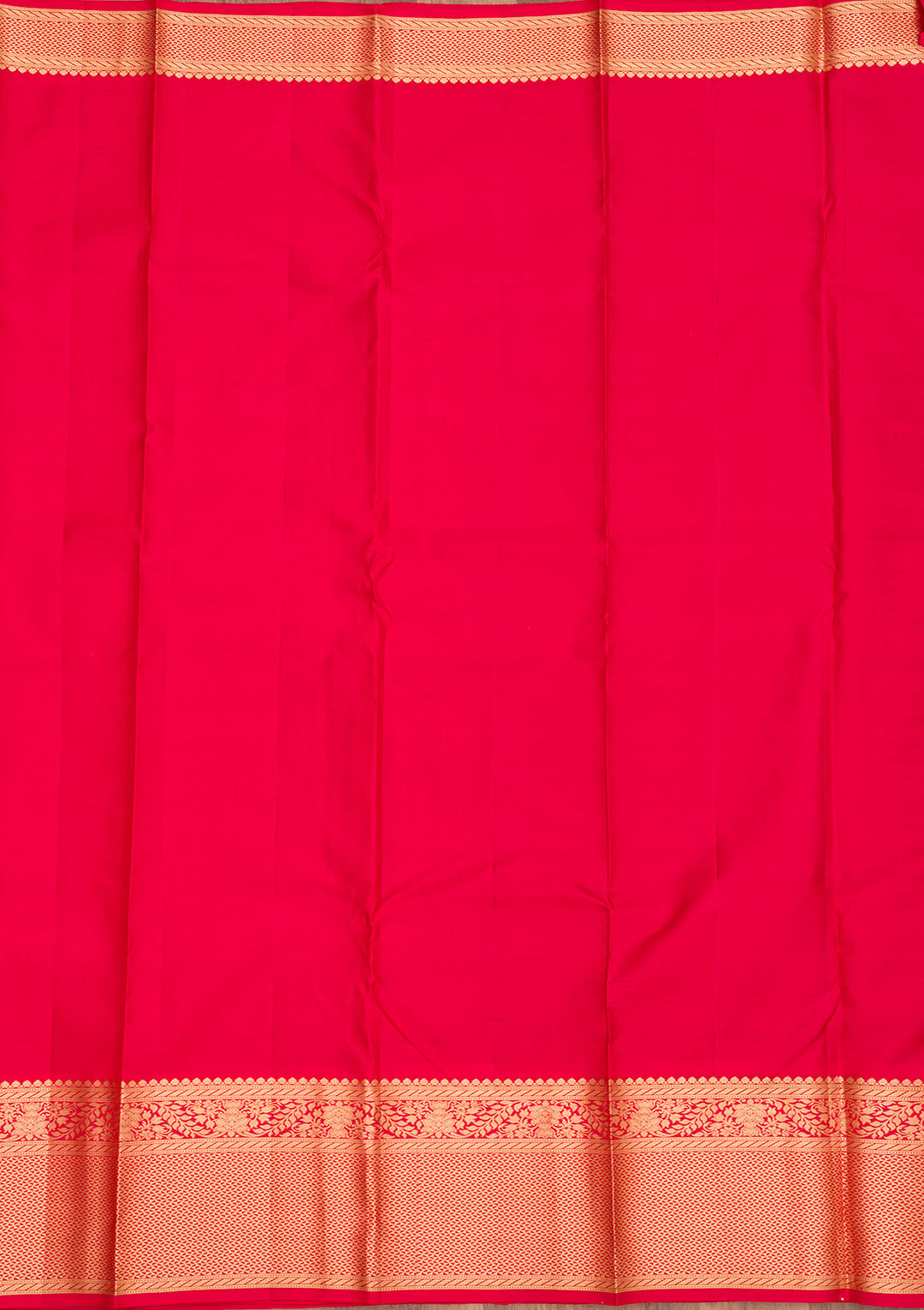 Maroon Zariwork Pure Silk Saree