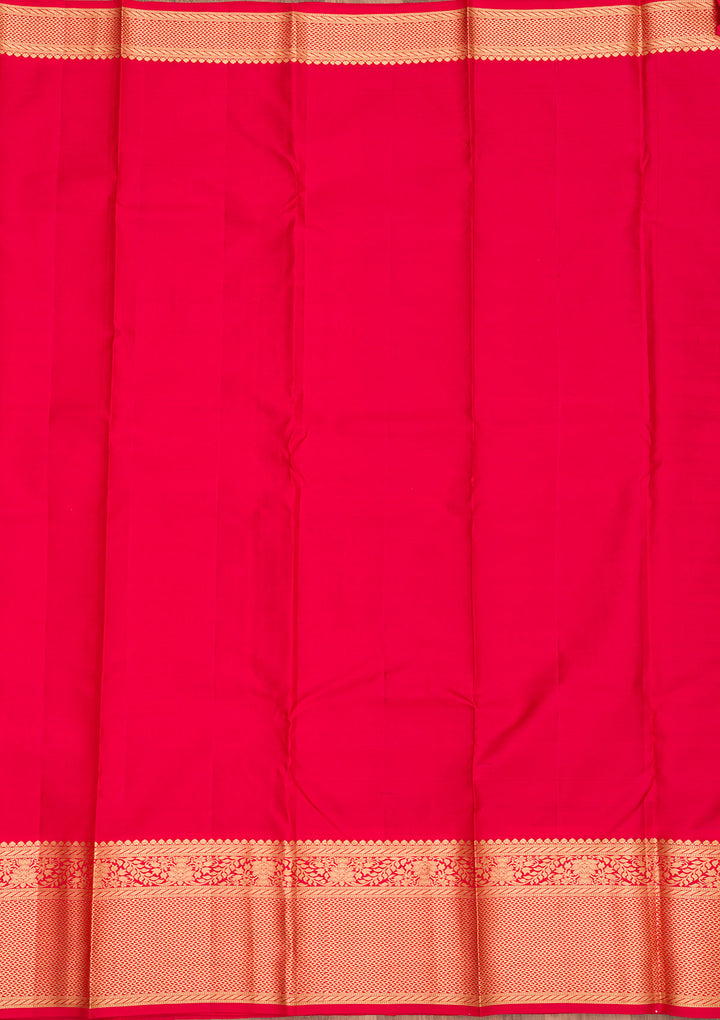 Maroon Zariwork Pure Silk Saree