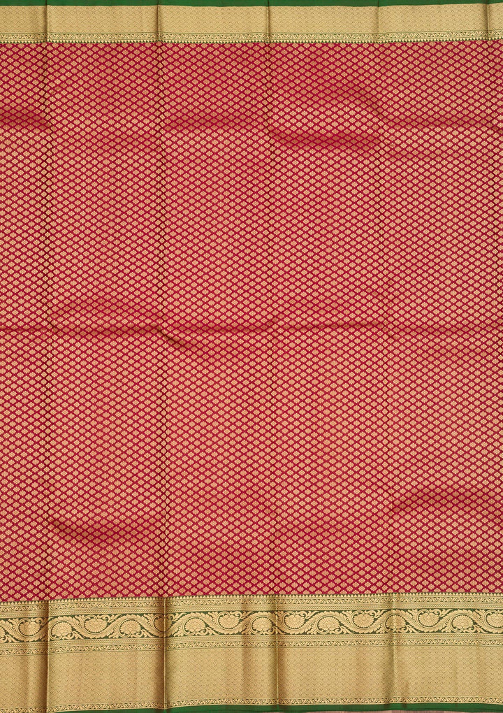 Maroon Zariwork Pure Silk Saree