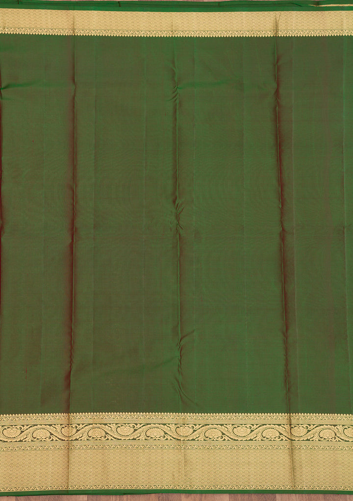 Maroon Zariwork Pure Silk Saree