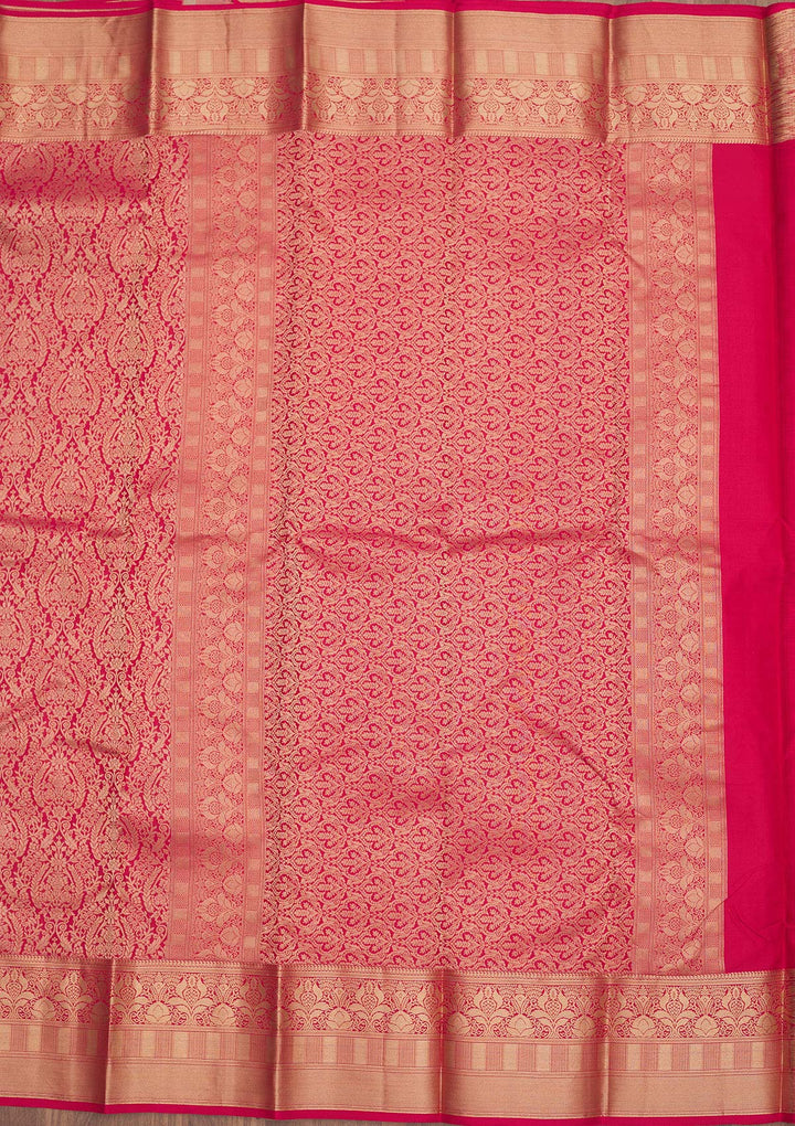 Maroon Zariwork Pure Silk Saree