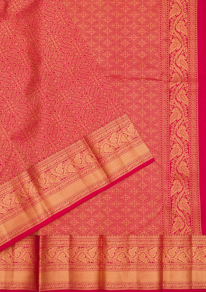 Maroon Zariwork Pure Silk Saree