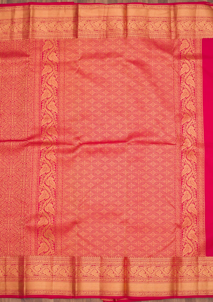 Maroon Zariwork Pure Silk Saree