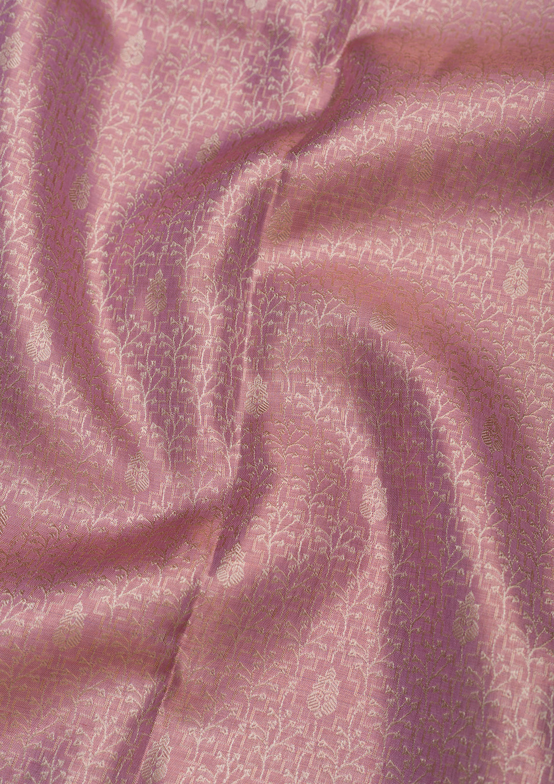 Mauve Zariwork Pure Silk Saree