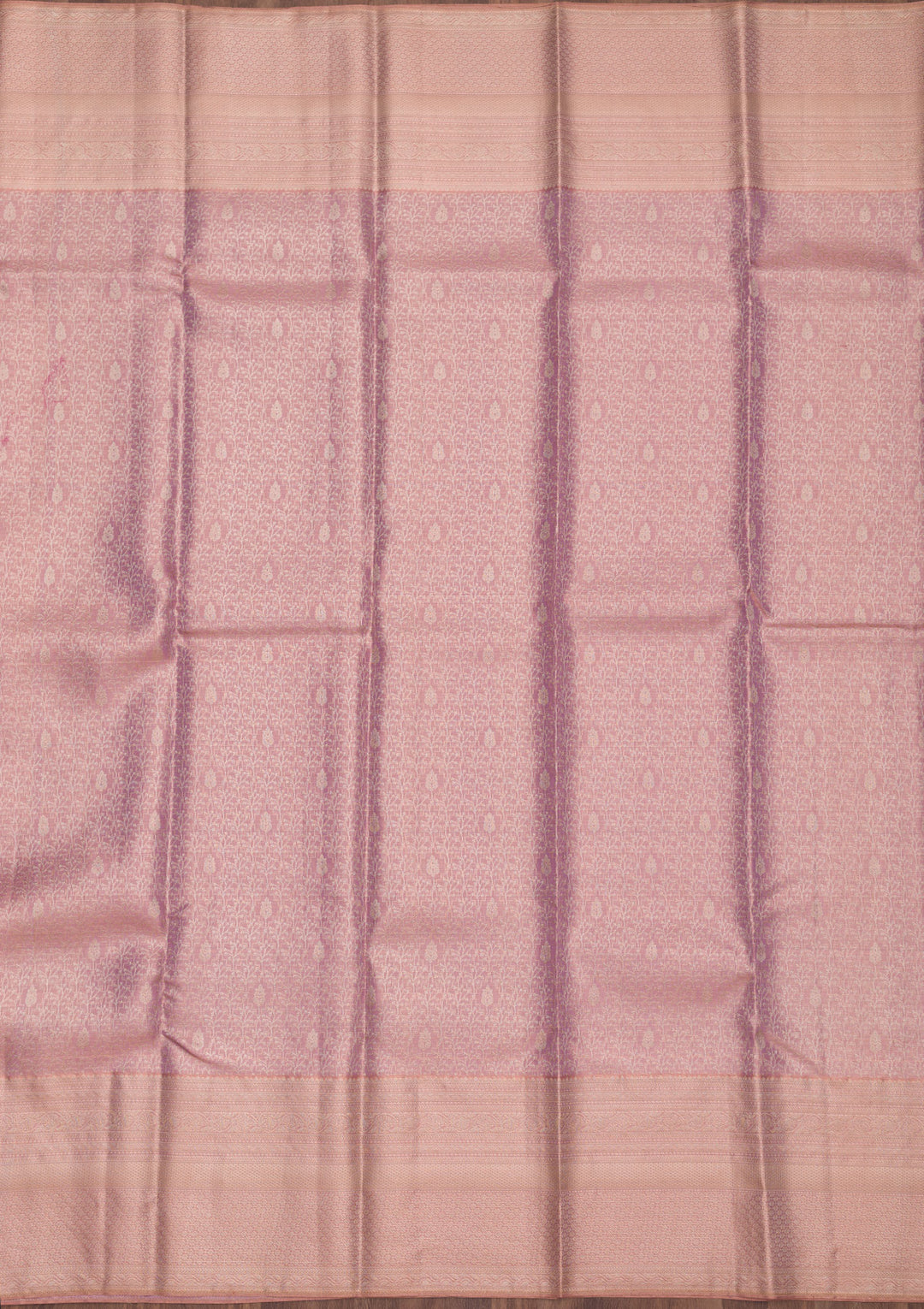 Mauve Zariwork Pure Silk Saree