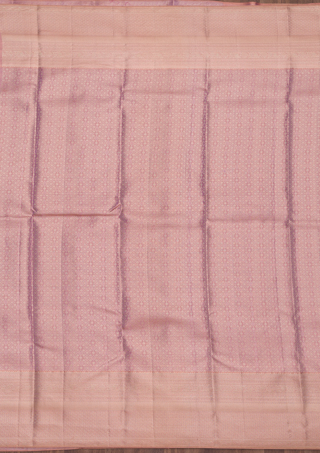 Mauve Zariwork Pure Silk Saree