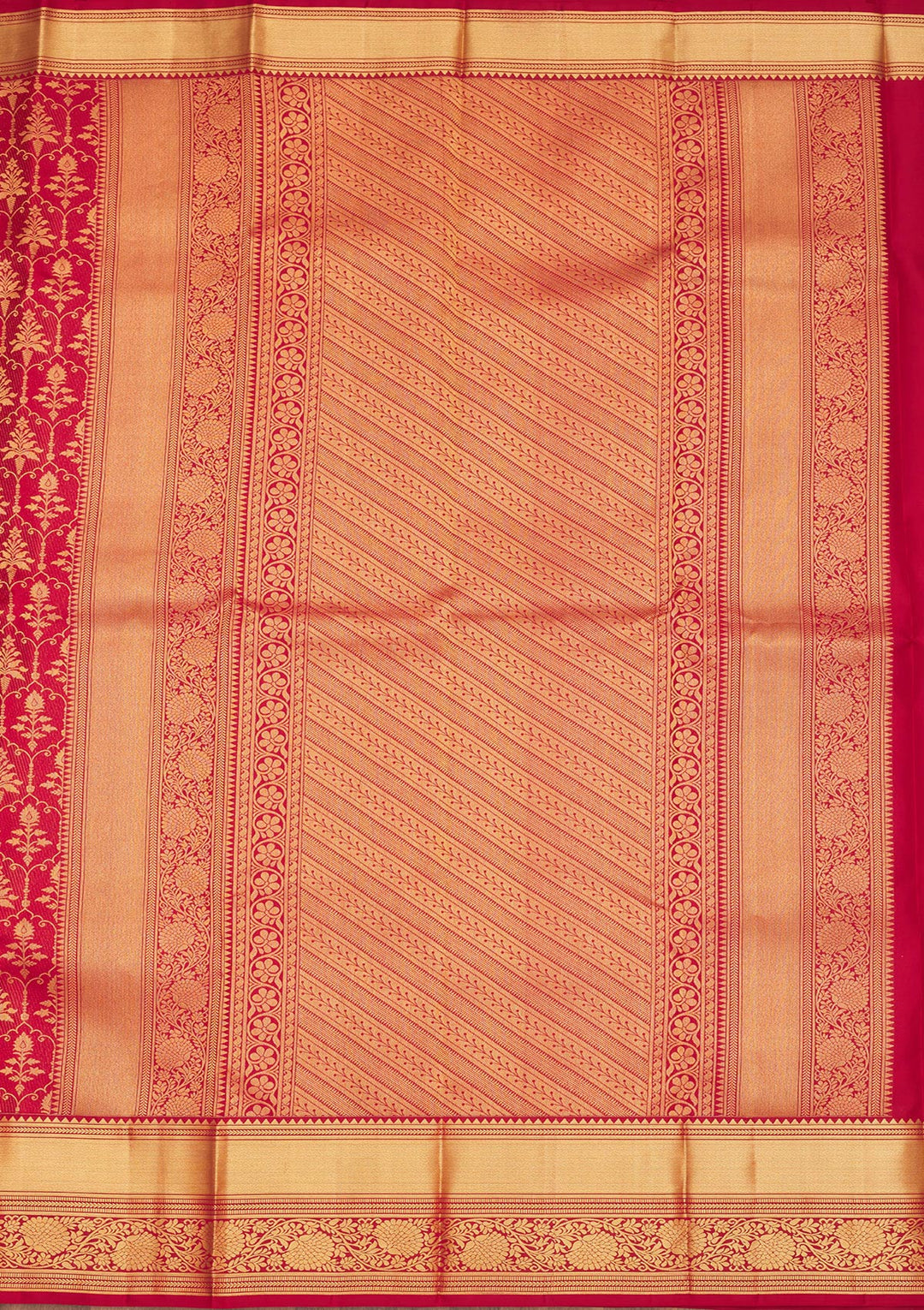 Maroon Zariwork Pure Silk Saree