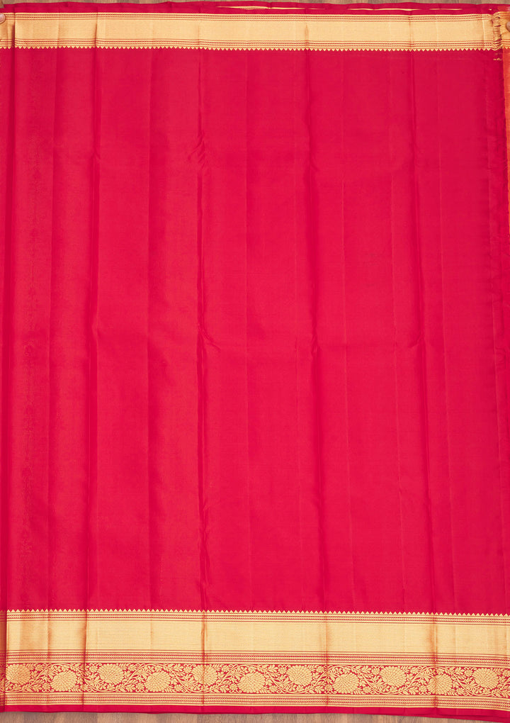 Maroon Zariwork Pure Silk Saree