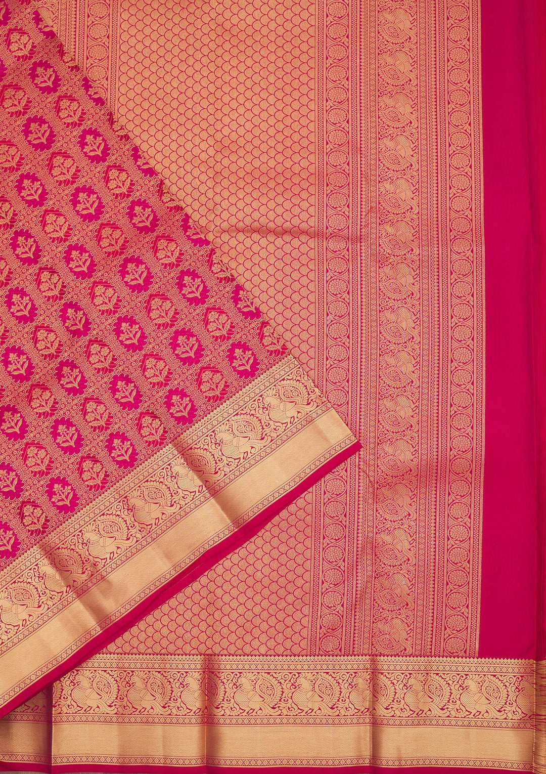 Maroon Zariwork Pure Silk Saree
