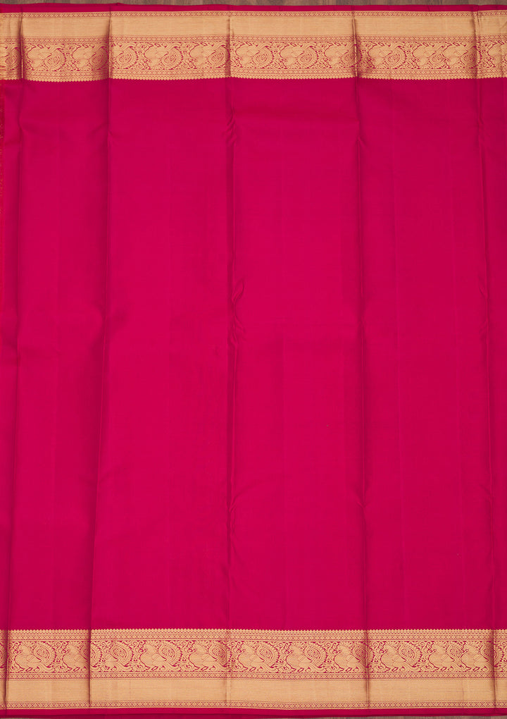 Maroon Zariwork Pure Silk Saree