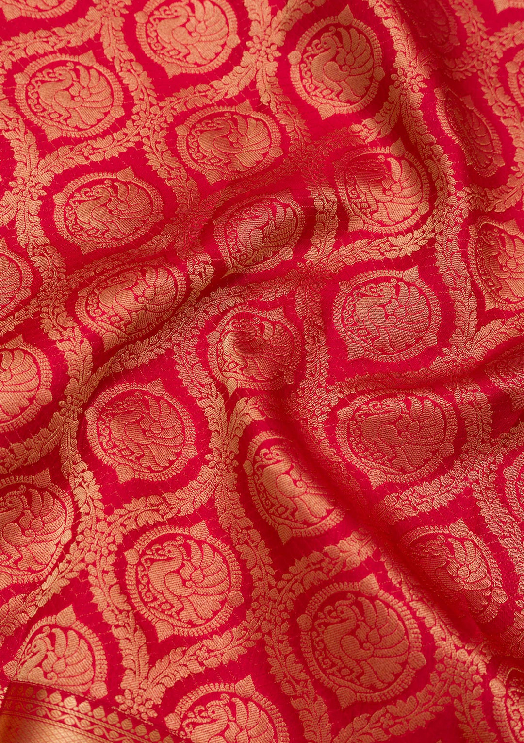 Maroon Zariwork Pure Silk Saree