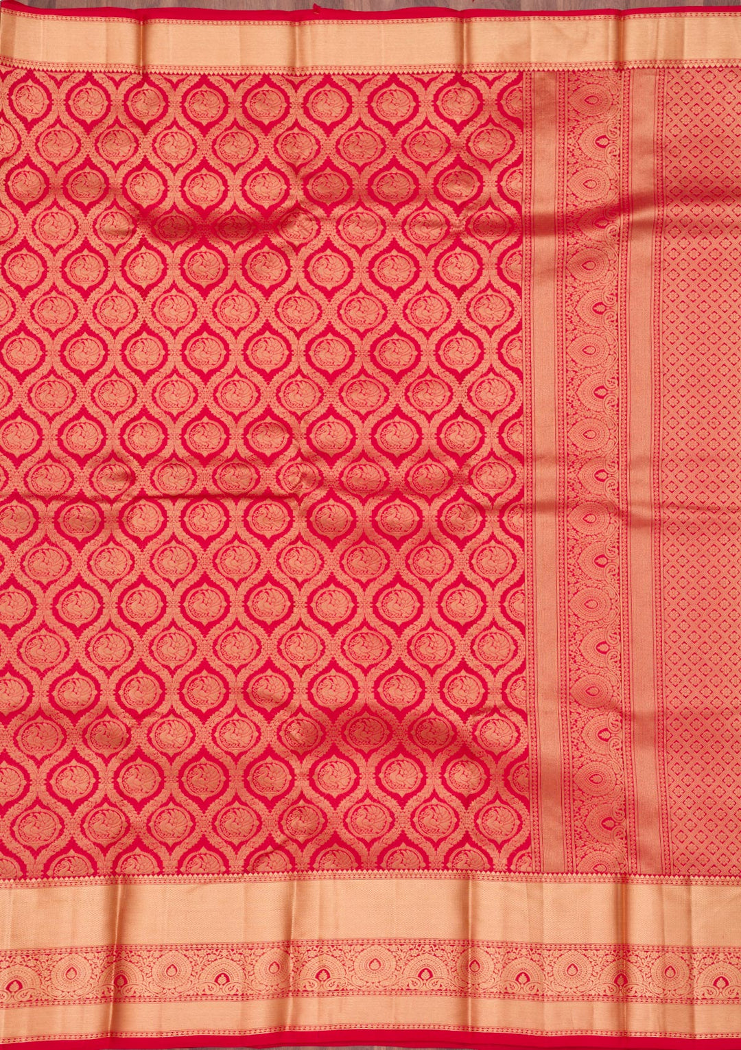 Maroon Zariwork Pure Silk Saree