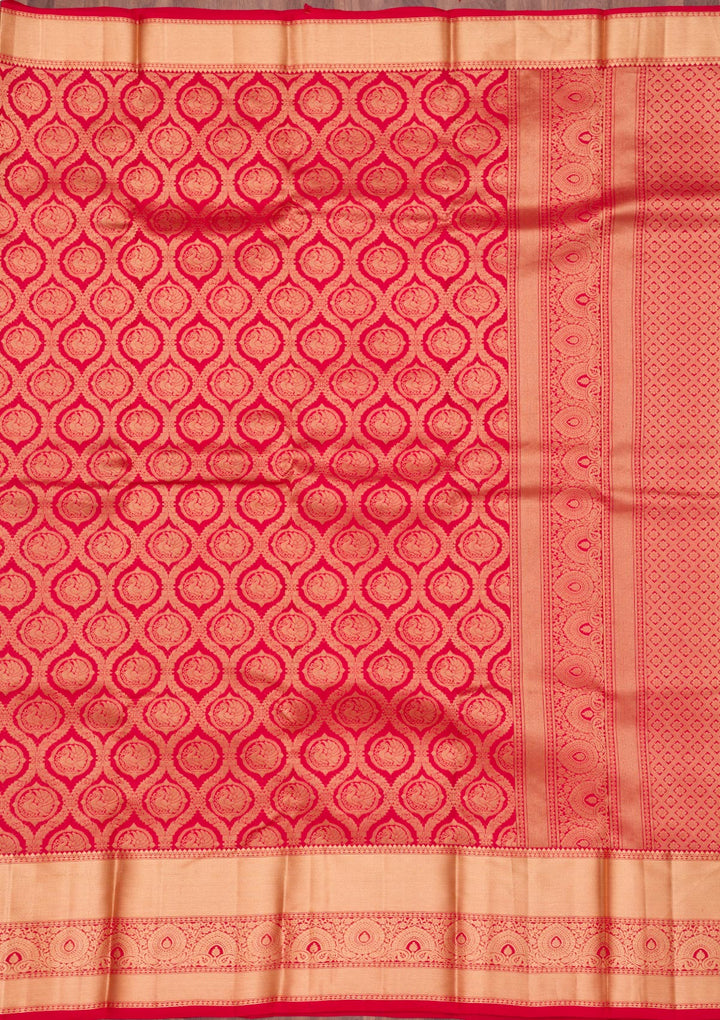 Maroon Zariwork Pure Silk Saree
