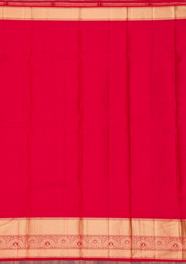 Maroon Zariwork Pure Silk Saree